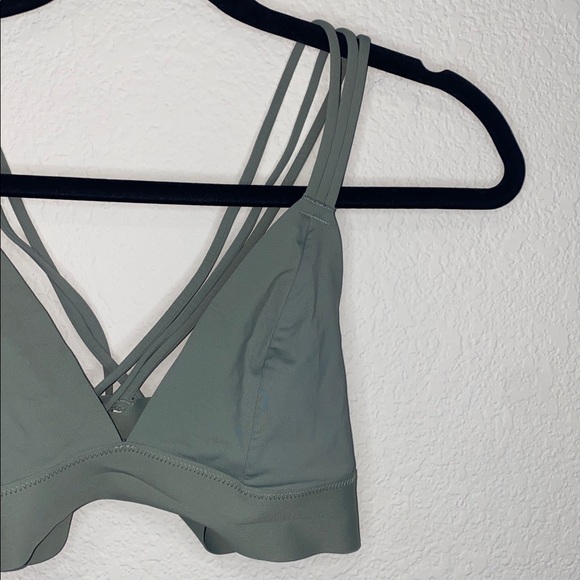 🎱Bitter Sage Green PINK Victoria Secret Bonded Bralette ! - Picture 2 of 9
